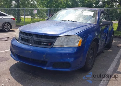 2013 Dodge Avenger Se из США, поврежденный, VIN 1C3CDZAB9DN700926